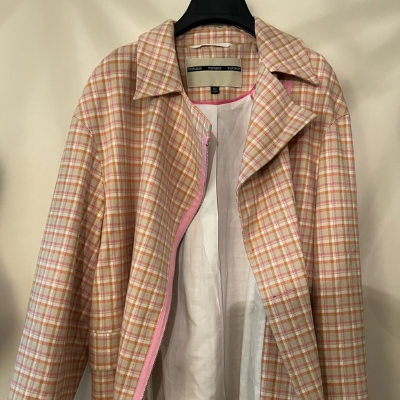 TOPSHOP pink coat - Picture 6 of 7